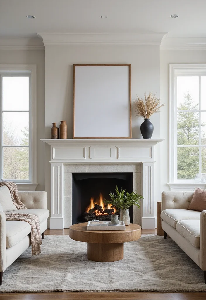 14 Crown Molding Ideas for Living Rooms with Subtle Elegance 100 14 Crown Molding Ideas for Living Rooms with Subtle Elegance - 10. Crown Molding with a Focal Point