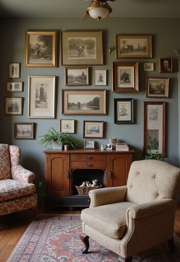 14 Eclectic Living Room Ideas for Character and Creativity - 11. Family Heirlooms: Personal Connections