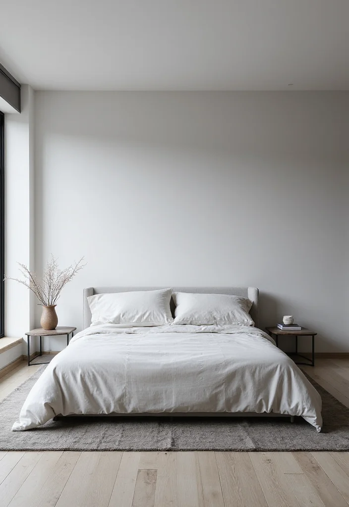 14 King Bedroom Ideas for Spacious Comfortable Layouts 4. Modern Minimalism