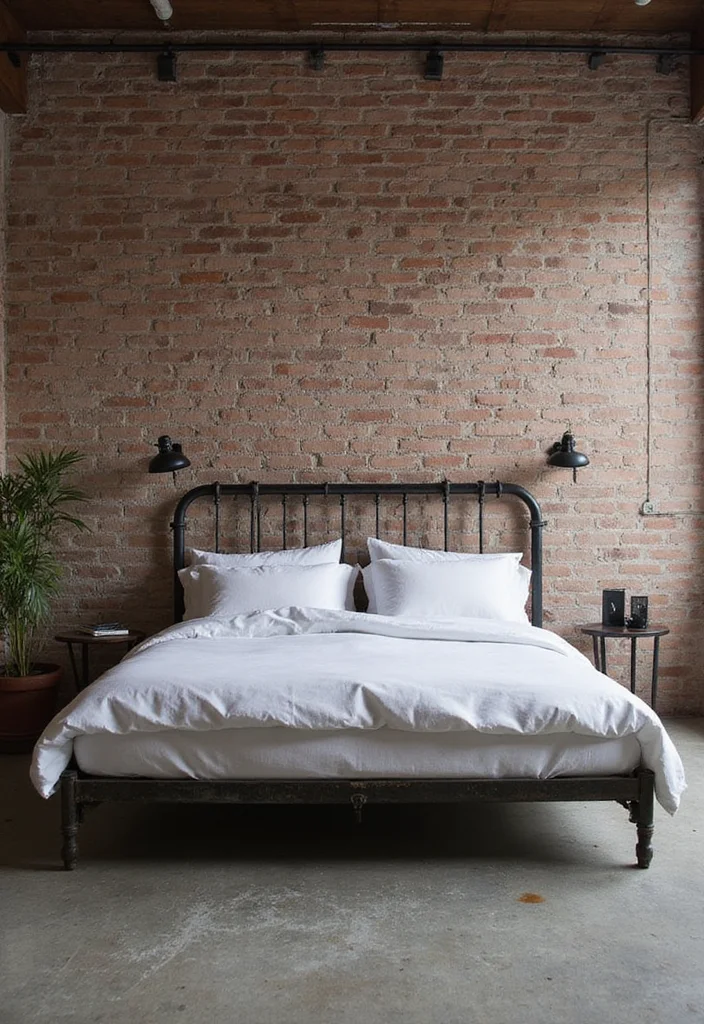 14 King Bedroom Ideas for Spacious Comfortable Layouts 7. Urban Industrial Edge