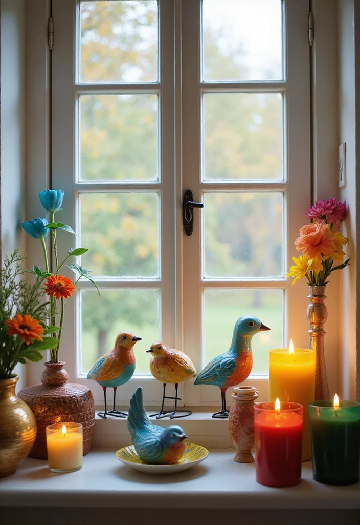 14 Kitchen Window Decor Ideas to Elevate Natural Light 45 14 Kitchen Window Decor Ideas to Elevate Natural Light 5. Whimsical Window Sills with Colorful Accents