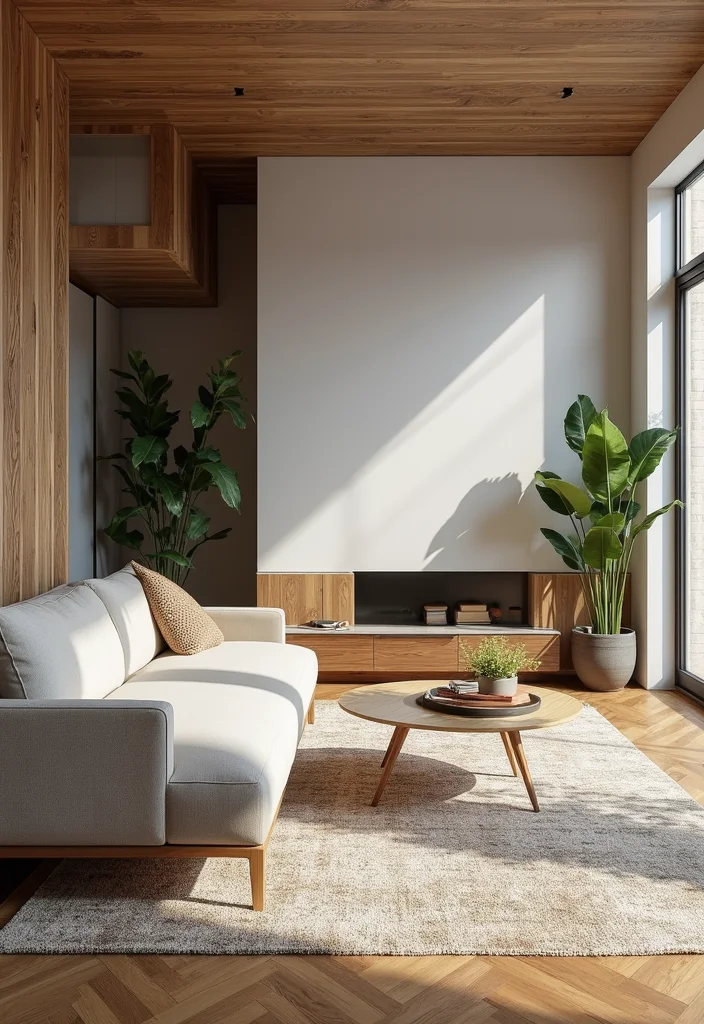 14 Split Level Living Room Ideas for Better Flow and Function - 11. Rugs to Define Space