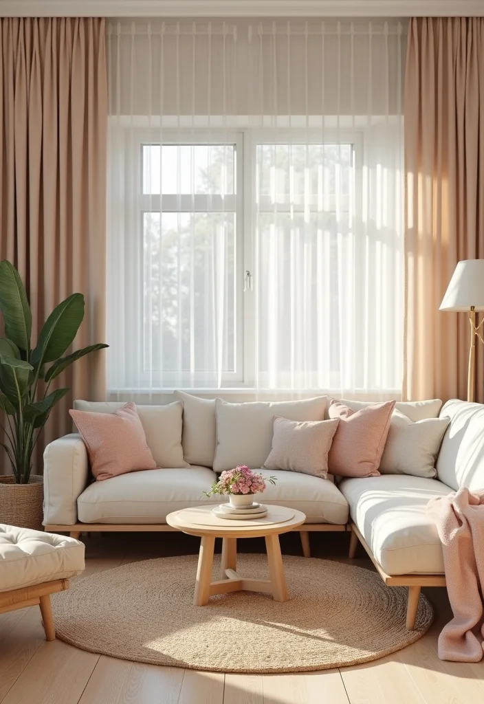 14 Split Level Living Room Ideas for Better Flow and Function - 2. Light and Airy with Pastel Colors