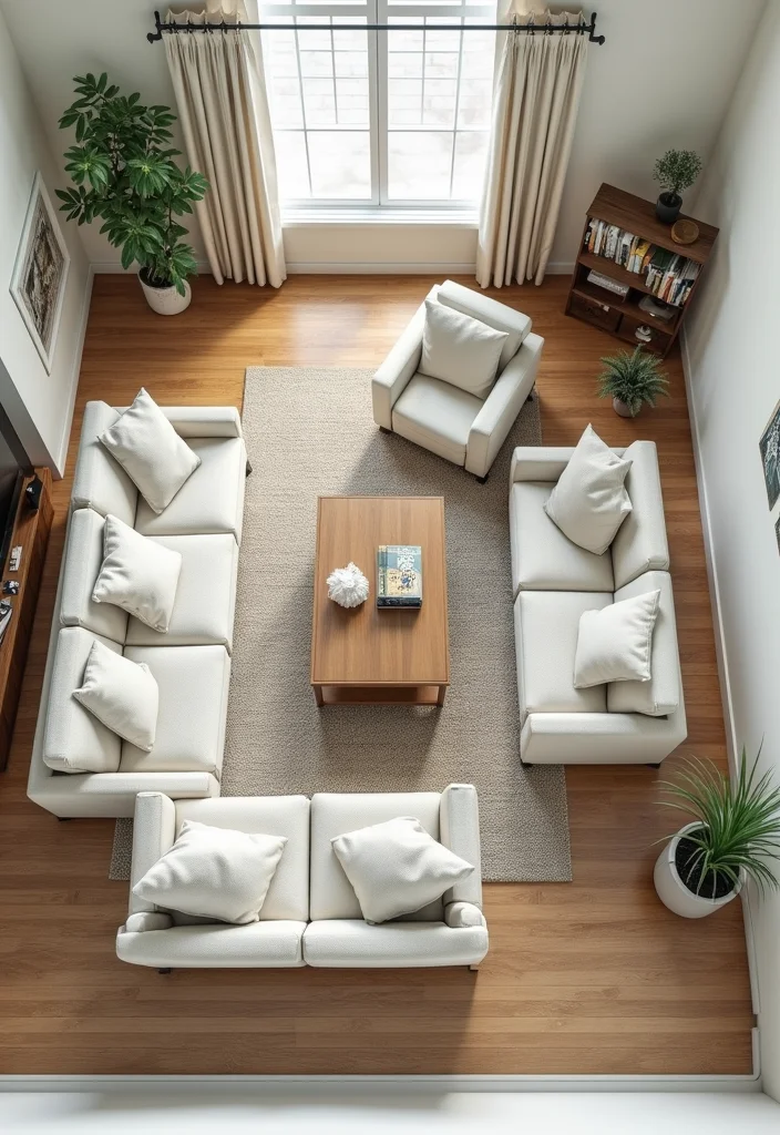14 Split Level Living Room Ideas for Better Flow and Function - 6. Functional Furniture Arrangements