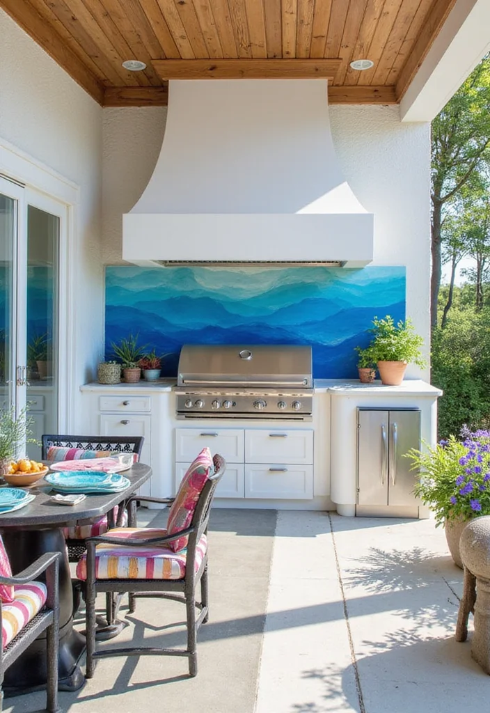 14 Summer Kitchen Ideas for Breezy Outdoor Cooking 1 14 Summer Kitchen Ideas for Breezy Outdoor Cooking 1. Coastal Inspired Color Palette