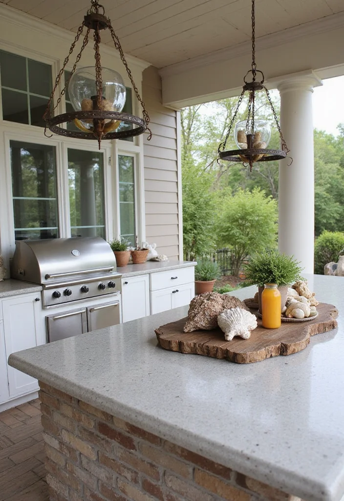 14 Summer Kitchen Ideas for Breezy Outdoor Cooking 122 14 Summer Kitchen Ideas for Breezy Outdoor Cooking 12. Coastal Decor Accents