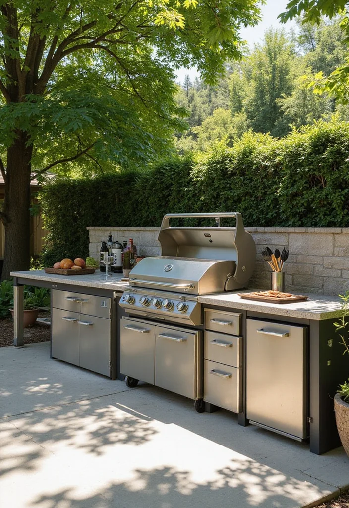 14 Summer Kitchen Ideas for Breezy Outdoor Cooking 23 14 Summer Kitchen Ideas for Breezy Outdoor Cooking 3. Multi Functional Grill Station