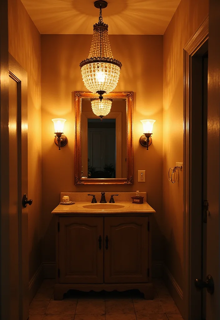 14 Victorian Bathroom Ideas with Classic Charm for Modern Homes 67 14 Victorian Bathroom Ideas with Classic Charm for Modern Homes - 7. Vintage Lighting Fixtures