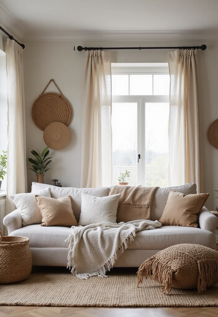 15 Home Decor Ideas for a Modern Living Room Refresh - 2. Natural Textile Textures