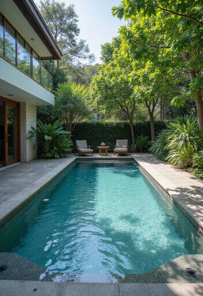 16 Pool and Outdoor Kitchen Ideas for Relaxed Backyard Living - 1. Sustainable Swimming Pools