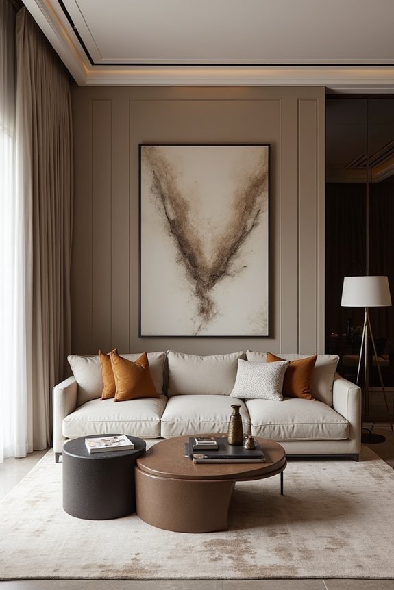 anchor pieces ground elegant rooms