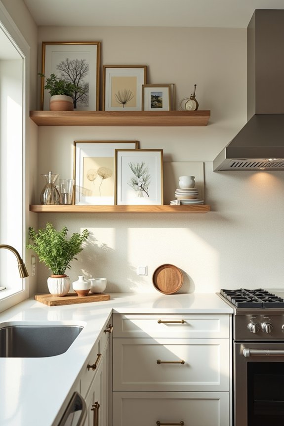 10 Ways to Decorate the Space Above Your Kitchen Cabinets 5 artwork and mirrors above cabinets