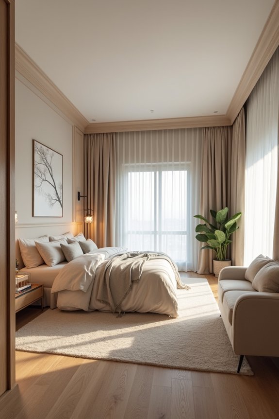 Decorate Your Bedroom: A Complete Design Guide 5 bed as anchor defined zones