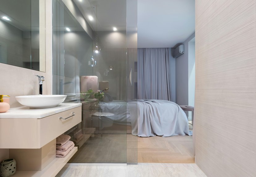 bedroom and bathroom decor harmony