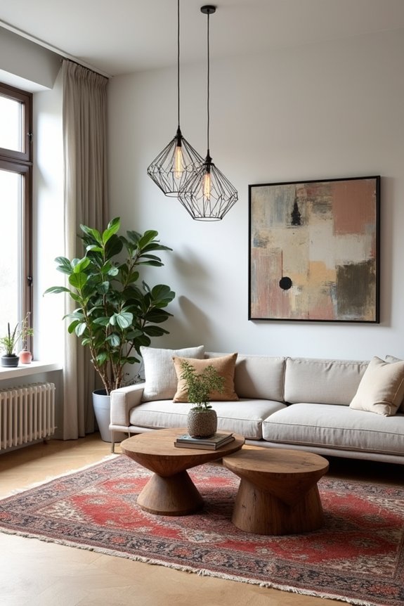 How to Mix Modern and Traditional Decor in Your Home 1 choose dominant style accent pieces