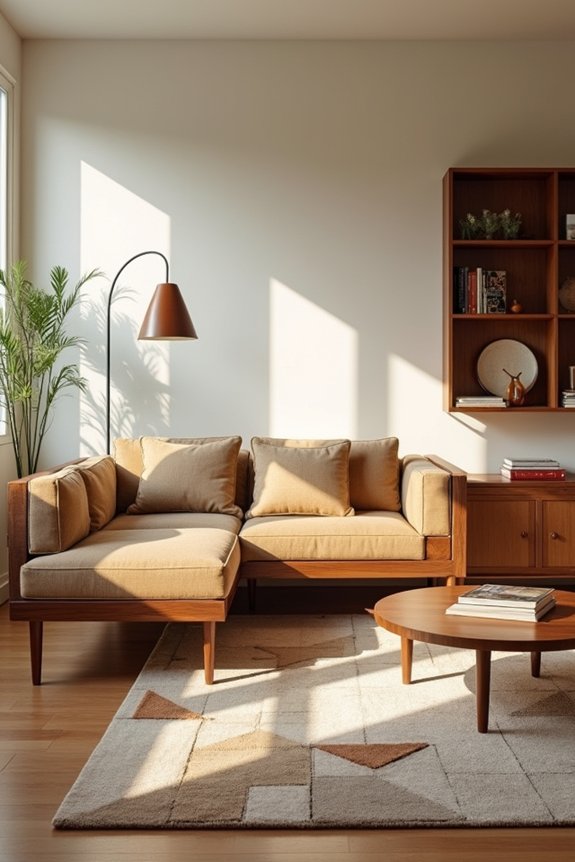 How to Decorate Your Space in Mid-Century Modern Style 3 clean lined uncluttered mid century spaces