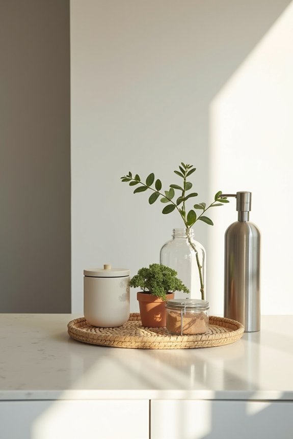 10 Ways to Decorate Kitchen Counters Like a Pro 2 decorate counters with coordinated storage