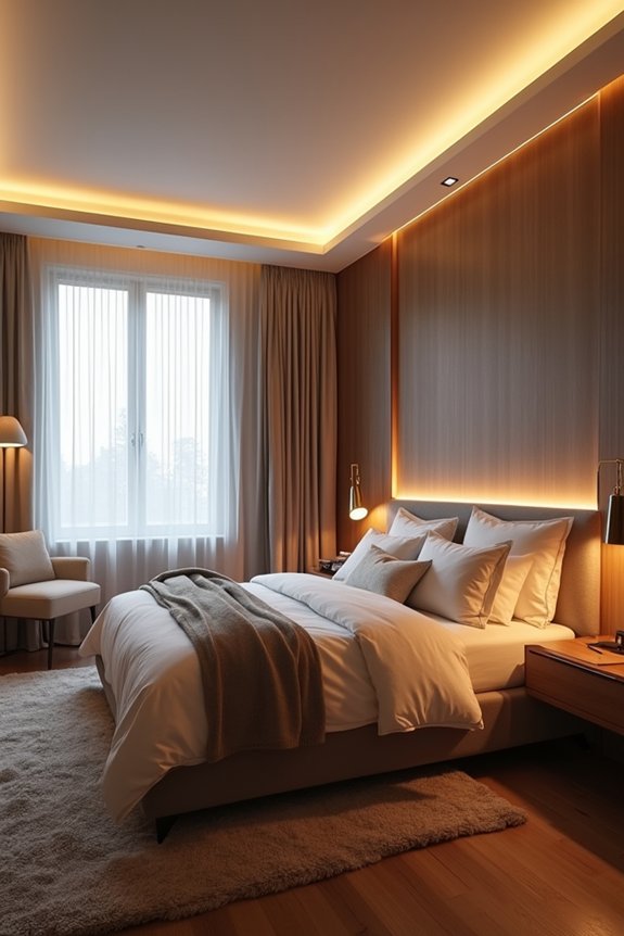 Decorate Your Bedroom: A Complete Design Guide 7 layered lighting for sanctuary ambiance