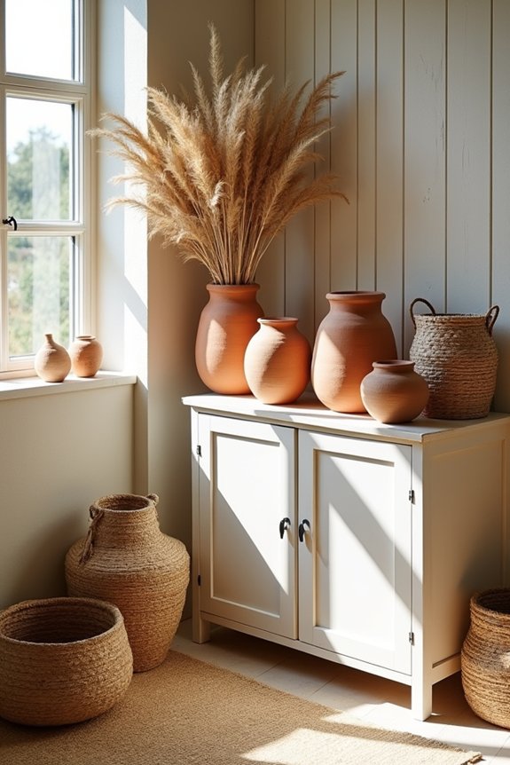 layered textures earthy tones