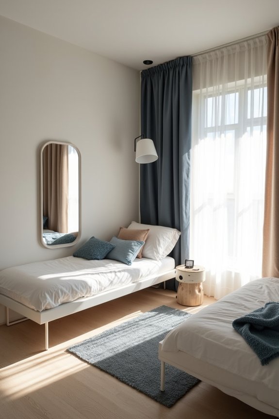 7 Ways to Decorate a Small Bedroom 2 light cohesive neutrals feel spacious a1cwe