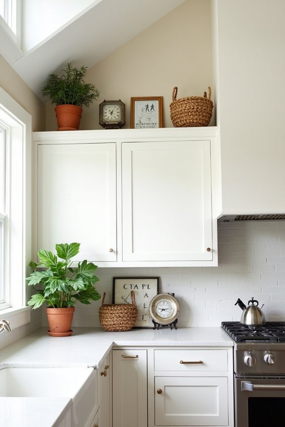 10 Ways to Decorate the Space Above Your Kitchen Cabinets 1 measure height plan above cabinets