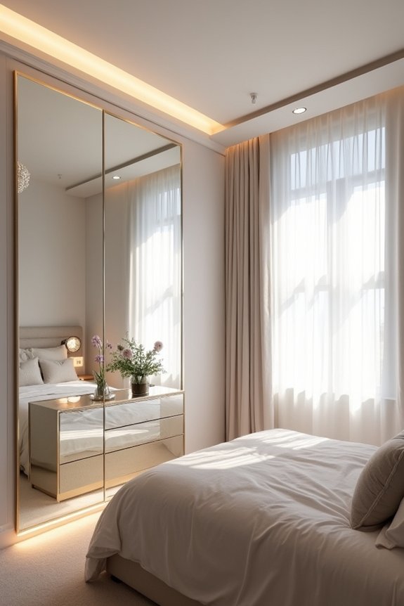 7 Ways to Decorate a Small Bedroom 5 mirrors brighten and expand space