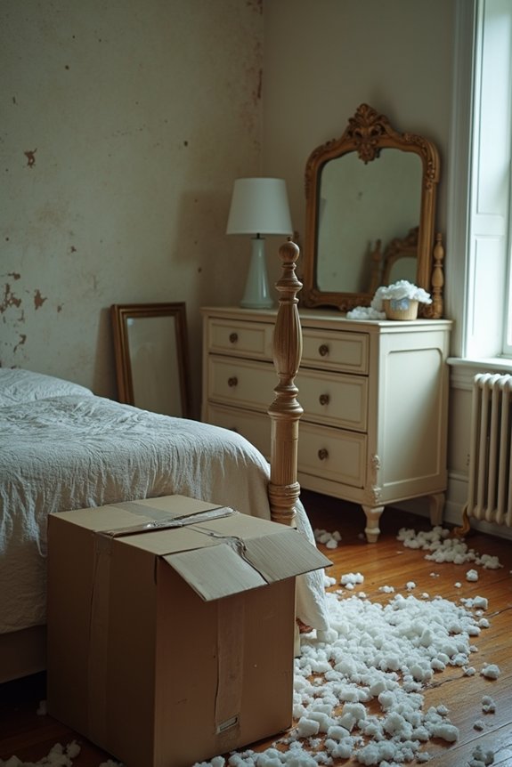 mold missing parts damaged furniture