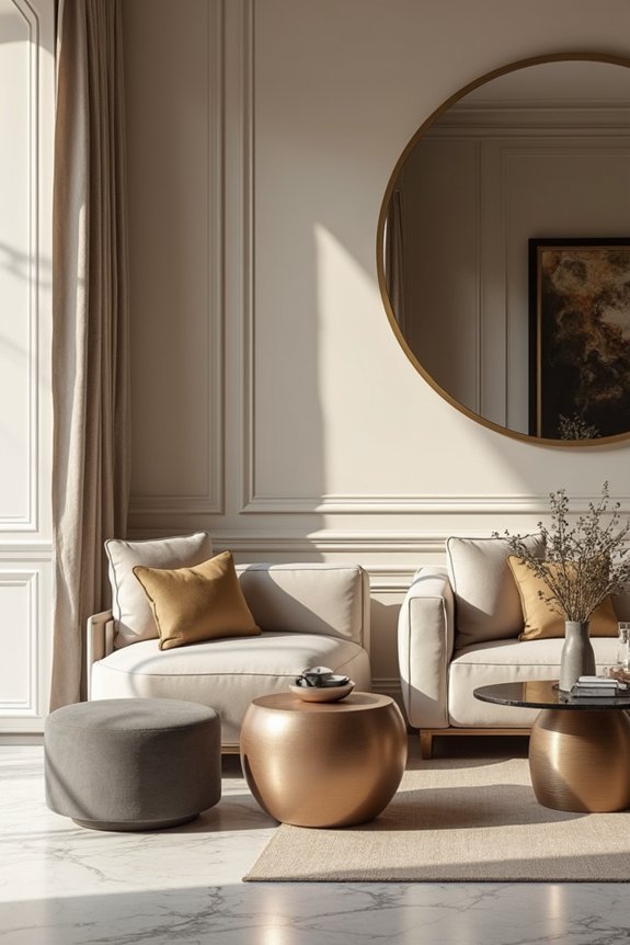 neutral base with deep accents