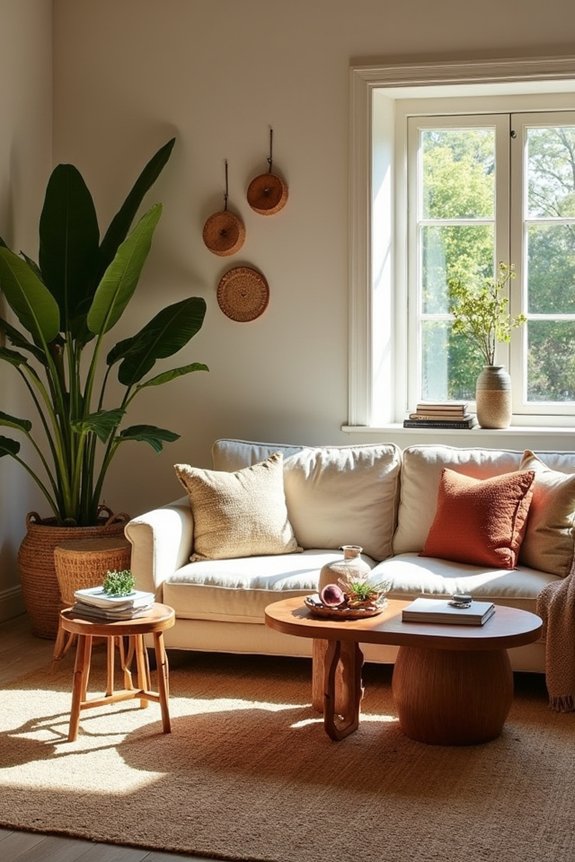 Modern Boho Decor: What Defines It? 9 neutral walls rattan woven textiles