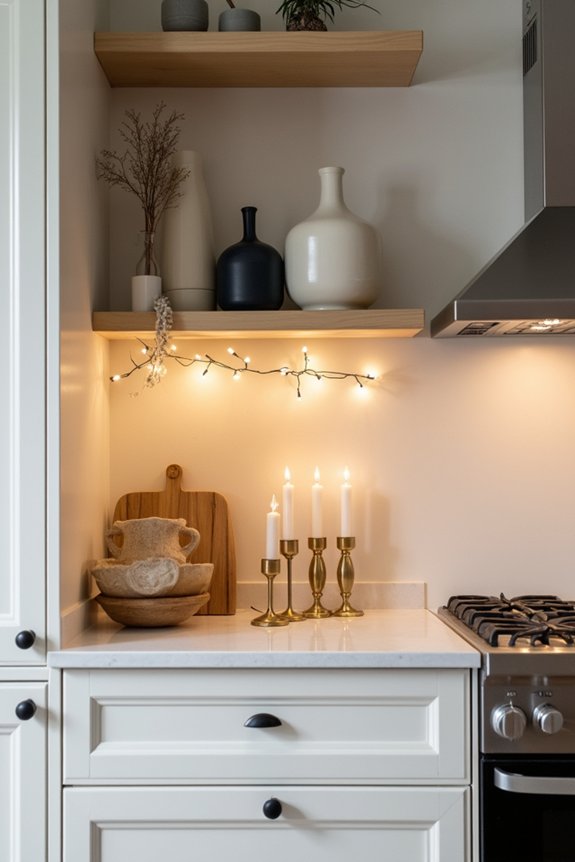 10 Ways to Decorate the Space Above Your Kitchen Cabinets 9 odd numbered display rotating maintenance