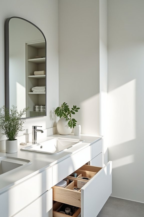smart bathroom storage keeps clutter free