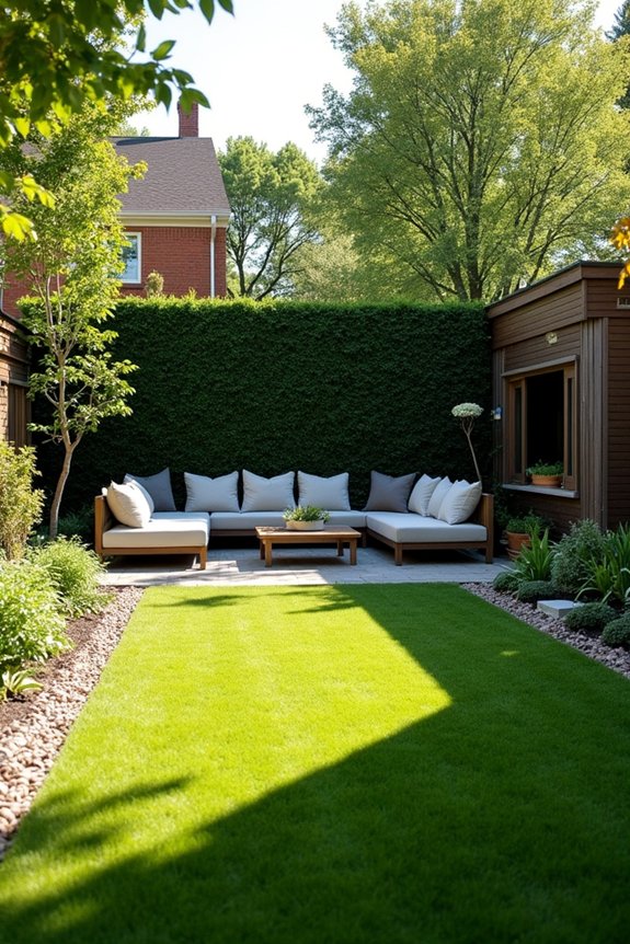 strategic fencing greenery define zones