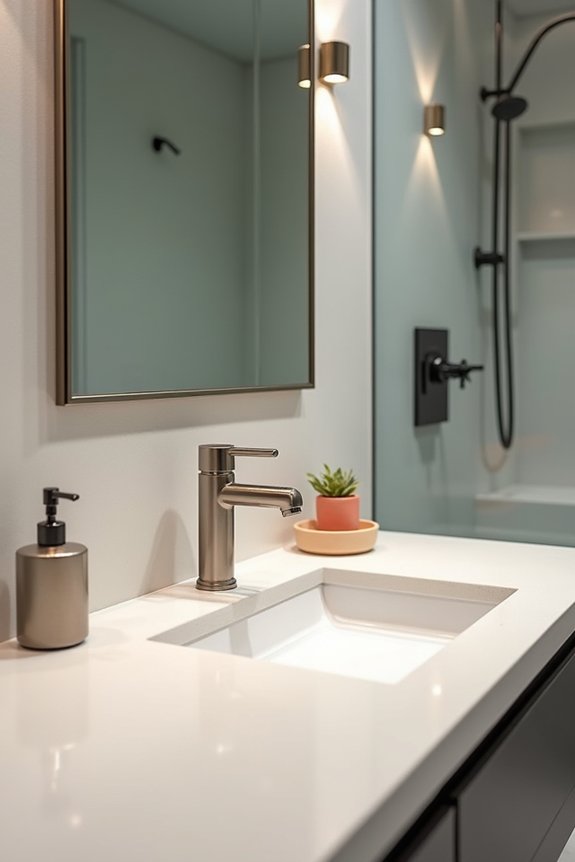 10 Essential Bathroom Accessory Placements for Maximum Function 5 strategically placed soap dispensers reduce clutter
