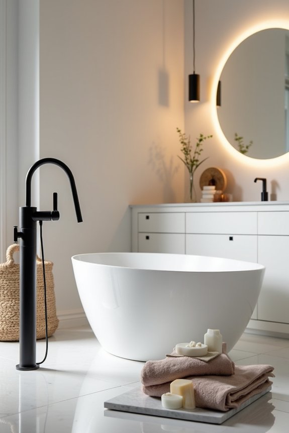 three fixtures shape bathroom style