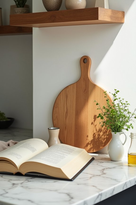 10 Ways to Decorate Kitchen Counters Like a Pro 3 two to three boards focal point
