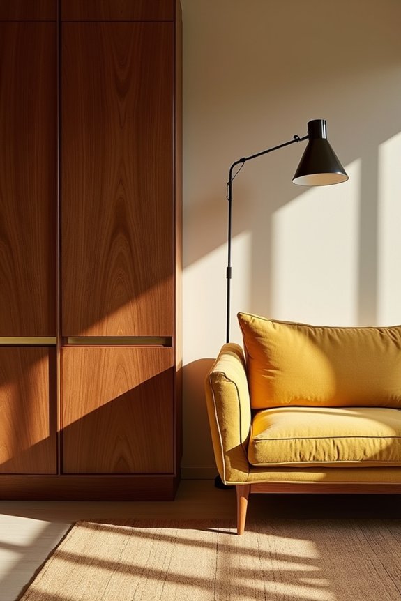 How to Decorate Your Space in Mid-Century Modern Style 6 warmth through wood metal fabric fusion